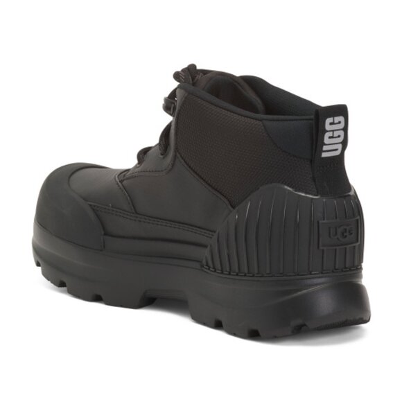 New UGG Neumel X Waterproof Lace Up Rain Hiking Ankle Boots in black  825 6S3 - Picture 3 of 9